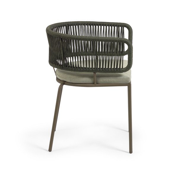 Teraskonstruktsiooniga ja rohelise kudumiga aiatool Nadin - Kave Home-image-2