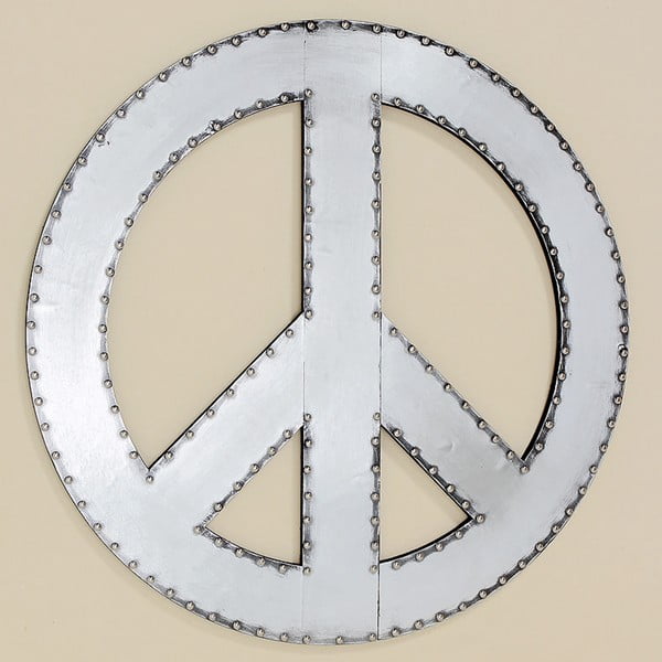 Nástěnná dekorace Peace, 71 cm