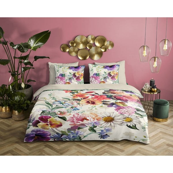 Orgaaniline puuvillane üheinimesevoodipesu Flower Garden, 140 x 220 cm Organic - Descanso-image-1
