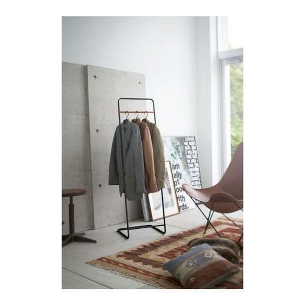 Must metallist riietehoidja Tower - YAMAZAKI-image-1