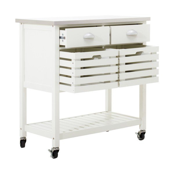 Serveerimislaud ratastel 46x86 cm Frankfurt - Premier Housewares-image-4