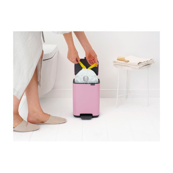 Roosa terasest prügikast 4 l Bo - Brabantia-image-2