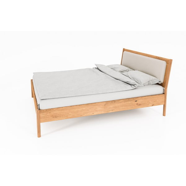 Üheinimesevoodi tammepuidust 90x200 cm naturaalses värvitoonis Pola - The Beds-image-1
