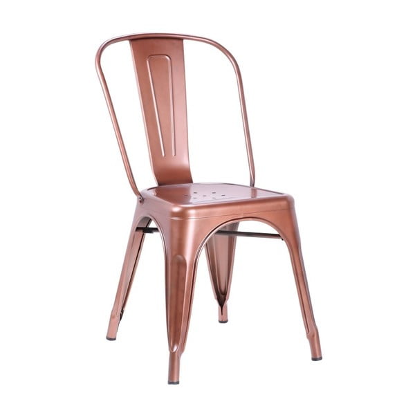 Židle v měděné barvě Leitmotiv Dazzle