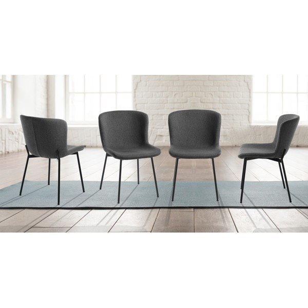 Tumehallid söögitoolid 2tk komplektis Snug - Tomasucci-image-2