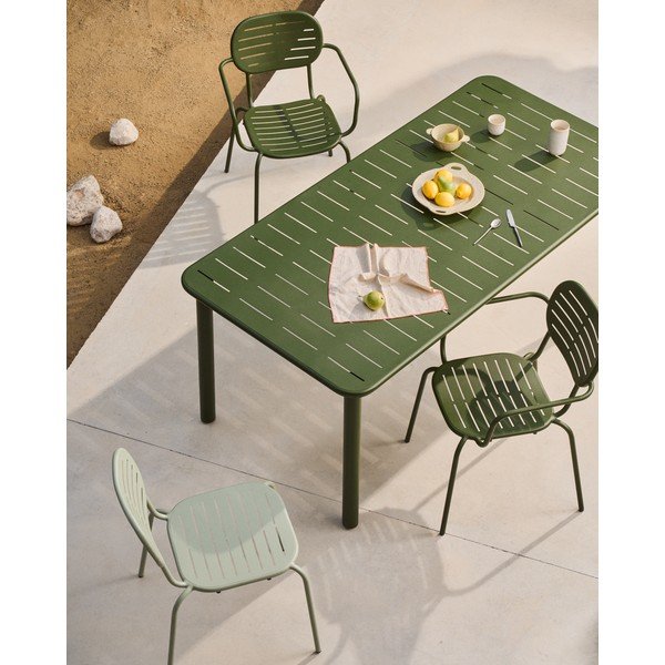 Terasest aia söögilaud 90x180 cm Brai - Kave Home-image-1