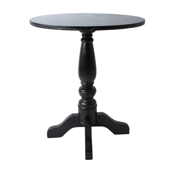 Dřevěný stolík, černý