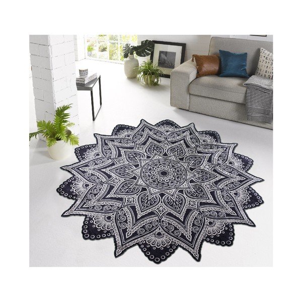 Koberec Vitaus Grisso, ⌀ 80 cm