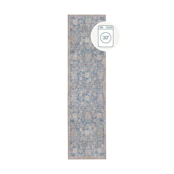 Sinine pestav vaip 60x230 cm Orelia Global - Flair Rugs
