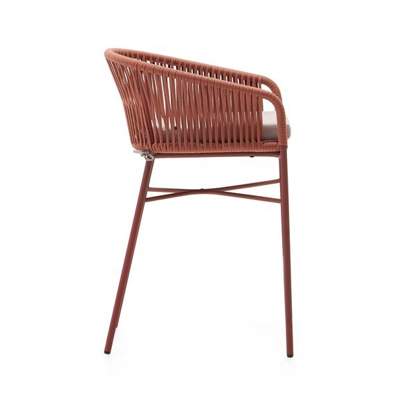 Aia baaritool punutud terrakotta Yanet, kõrgus 85 cm - Kave Home-image-4