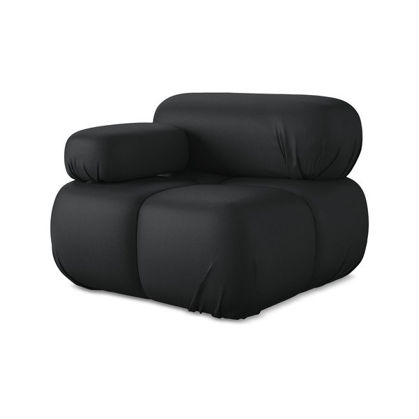 Must kunstnahast diivanimoodul (vasakpoolne nurk) Lokua - Makamii-image-1