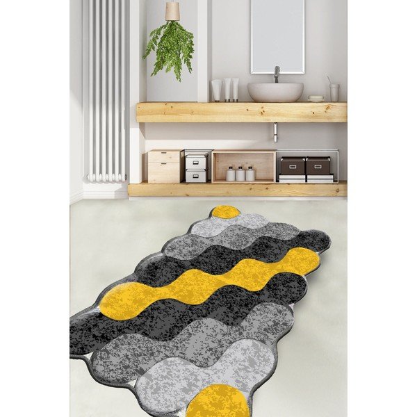 Kollane-hall vannitoamatt 70x120 cm Circle - Foutastic-image-1