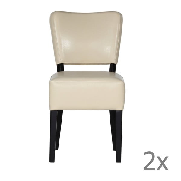 Sada 2 židlí Luie Cream