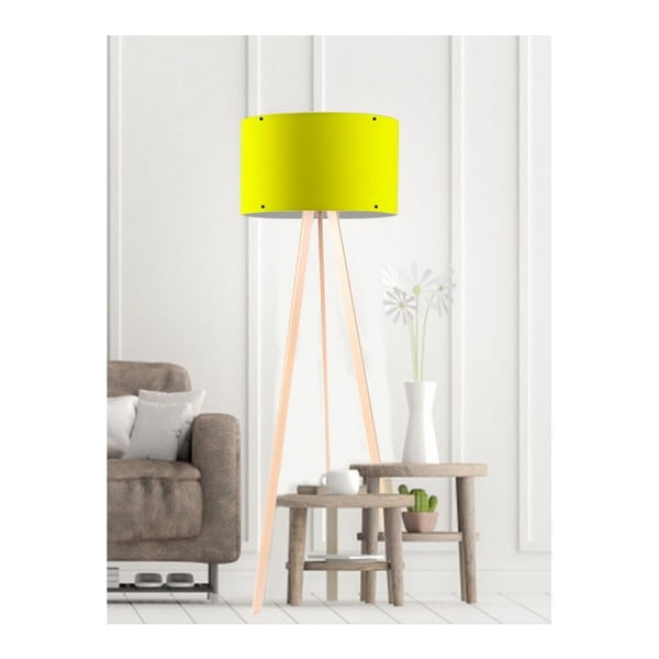 Žlutá stojací lampa Simple
