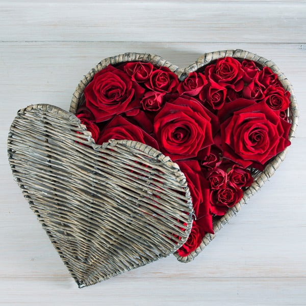Obraz Rose Heart, 30x30 cm