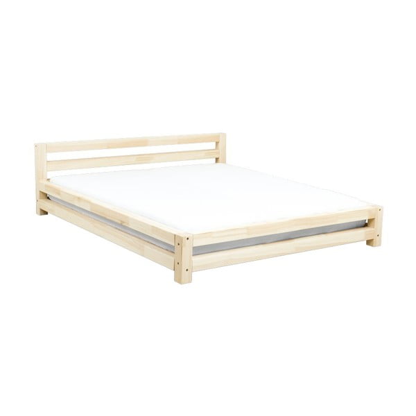 Dvoulůžková postel z smrkového dřeva Benlemi Double, 160 x 200 cm