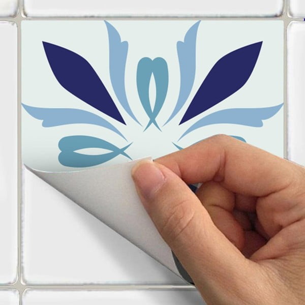 30 dekoratiivse seinakleebise komplekt, 15 x15 cm Madeira - Ambiance-image-1