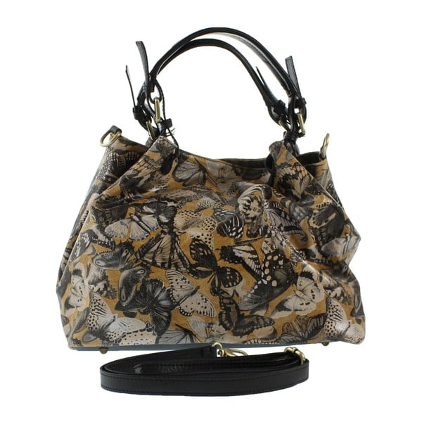 Karamelová kožená kabelka Teresa-image-2