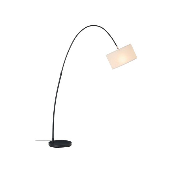Valge/must kangast põrandalamp painutatava konstruktsiooniga (kõrgus 145 cm) Arc - Ellos Home-image-3