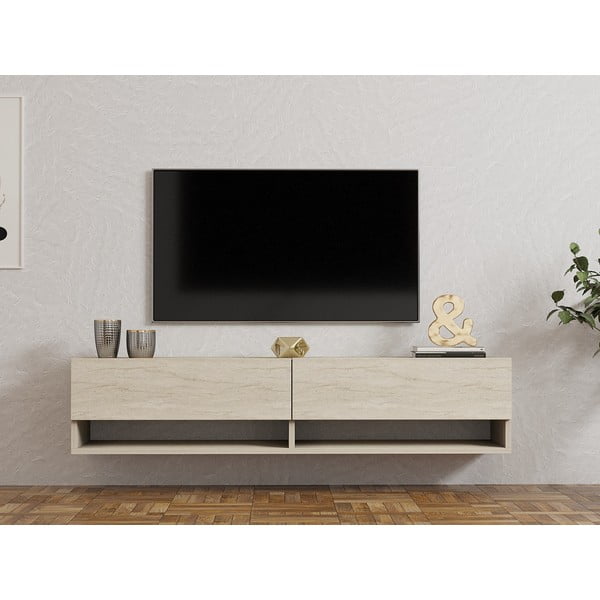 Beež TV-alus 141x31x30 cm Arges - Kalune Design-image-3