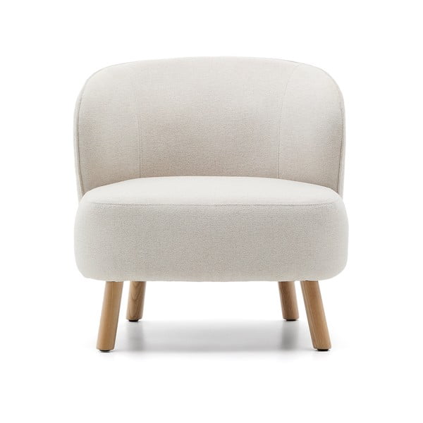 Kreem šenillist tugitool Ulit - Kave Home-image-2