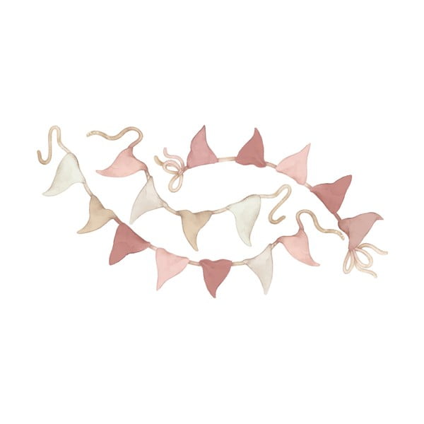 Laste kleebised 3tk komplektis 66x33 cm Pennant Garlands - Lilipinso