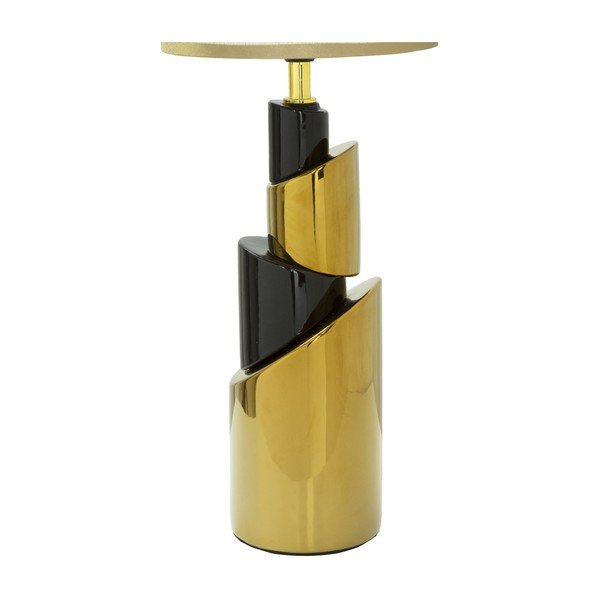 Bílá stolní lampa s konstrukcí ve zlaté barvě Mauro Ferretti Tower-image-3