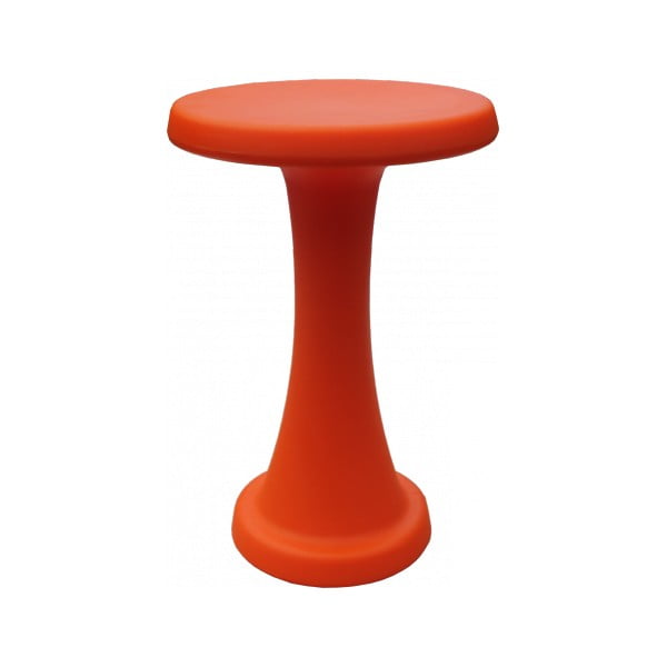Oranžová stolička OneLeg, 40cm