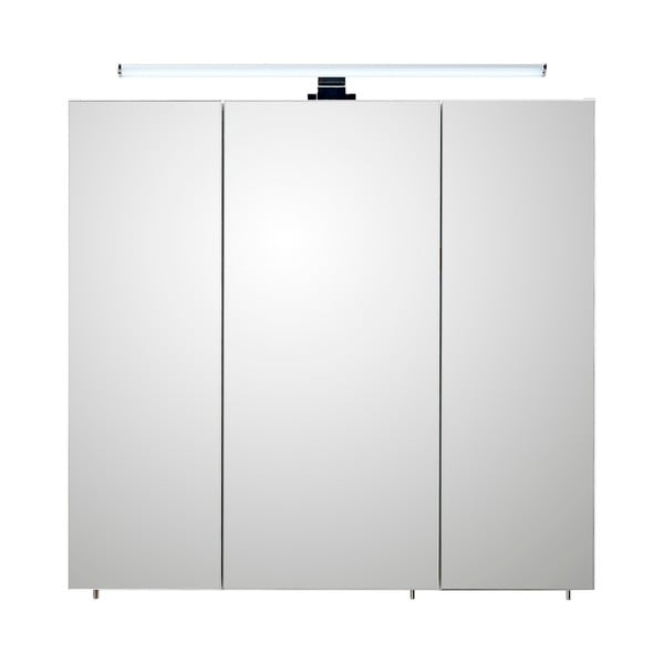 Valge rippuv vannitoakapp koos peegliga 75x70 cm Set 360 - Pelipal