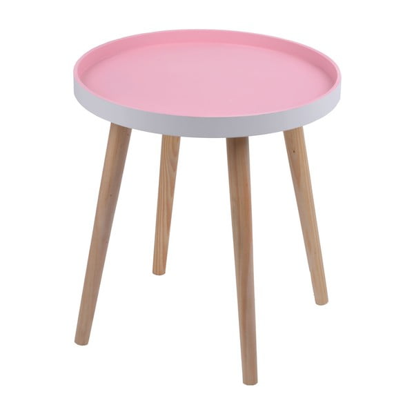 Růžový stolek Ewax Simple Table, 48 cm