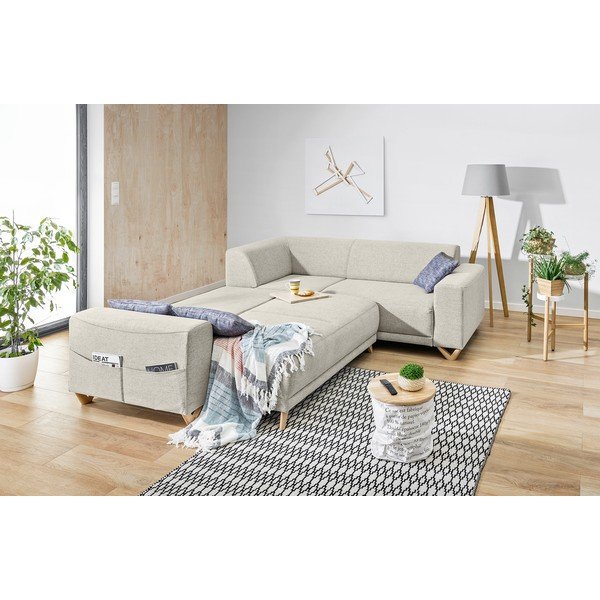 Beež lahtikäiv/panipaigaga nurgadiivan (parem nurk/L-kujuline) Classy Sophie – Miuform-image-4