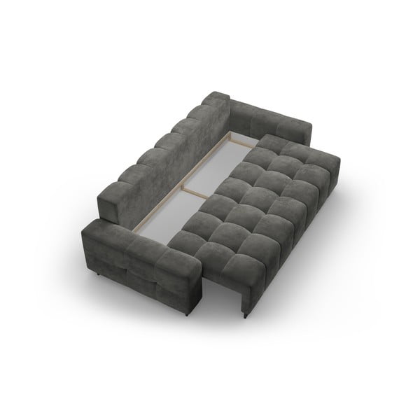 Hall sametist panipaigaga diivanvoodi 250 cm Wicklow - Cosmopolitan Design-image-3