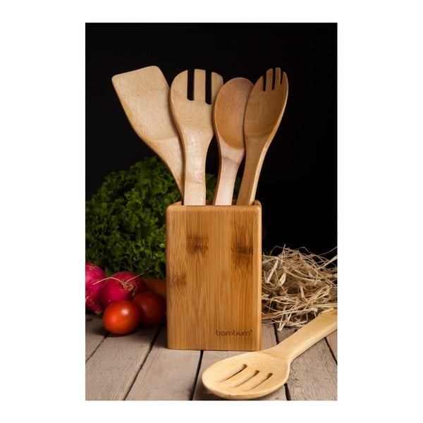 Bambusest köögitarvikute komplekt Ravioli stendil - Bambum-image-1