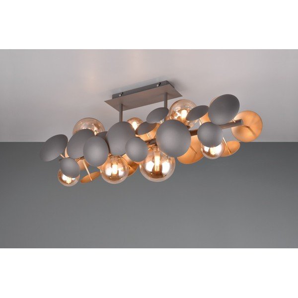 Hall-kuldne klaasist varjuga laevalgusti 76x22 cm Bubble - Trio Select-image-2