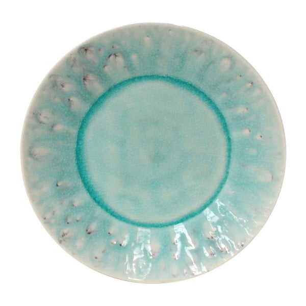 Modrý kameninový dezertní talíř Ego Dekor Madeira, ⌀ 21 cm