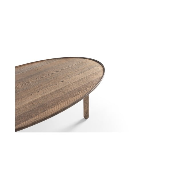 Pruun tammepuidust diivanilaud 65x120 cm Mu - Gazzda-image-3