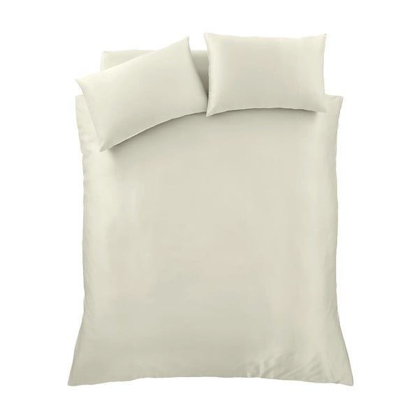 Beež satiinist voodipesu kaheinimesevoodile 200x200 cm Silky Soft - Catherine Lansfield