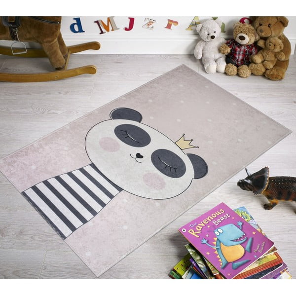 Heleroosa laste vaip 120x180 cm Princess Panda - Vitaus-image-1