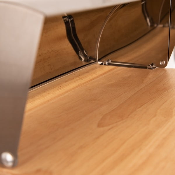 Roostevabast terasest ja bambusest leivakast Basic - Orion-image-3