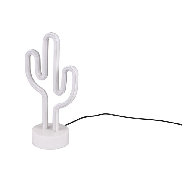 Valge LED laualamp (kõrgus 29 cm) Cactus - Trio