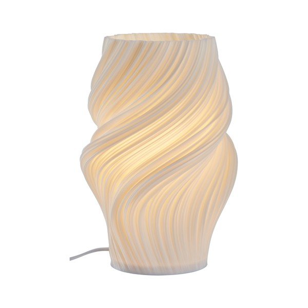 Valge plastmassist laualamp (kõrgus 27 cm) Calais - Jotex-image-4