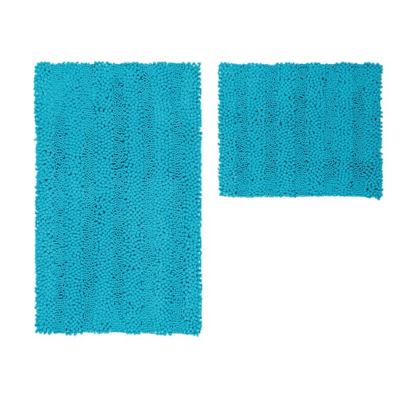 Sada 2 koupelnových předložek Surface Turquoise