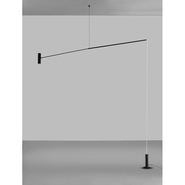 Matt must metallist LED-põrandalamp (kõrgus 250 cm) Voice - Nova Luce-image-3