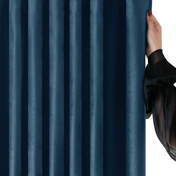 Sinine sametist pimendav kardin 400x175 cm Velto - Filumi-image-2