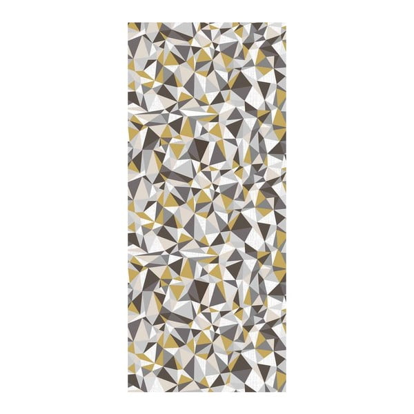 Žluto-šedý běhoun Floorita Windows, 60 x 190 cm