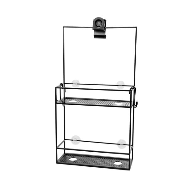 Must rippuv terasest vannitoa riiul Cubiko - Umbra-image-1