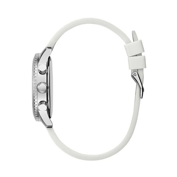 Dámské hodinky s bílým silikonovým páskem Guess W1025L1-image-1
