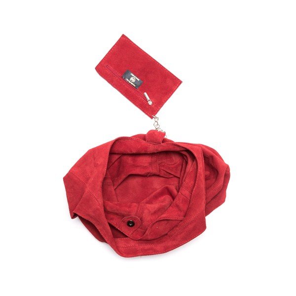 Červená kožená kabelka Roberta M 885 Rosso-image-3