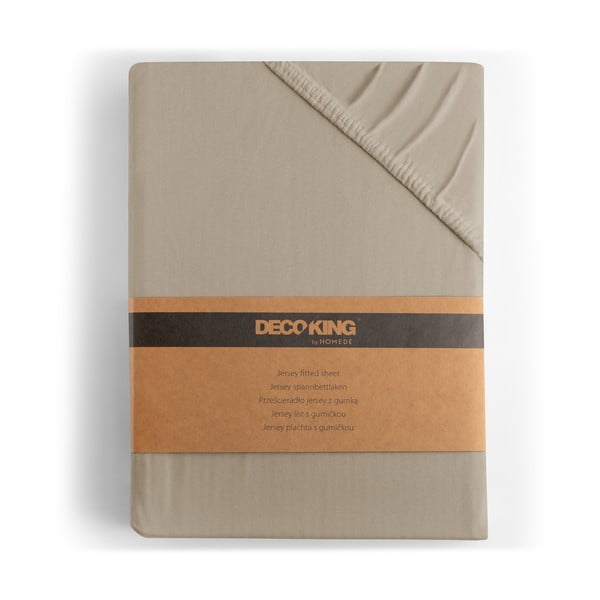 Helepruun napínací prostěradlo jersey 220x200cm Amber – Restilo-image-4