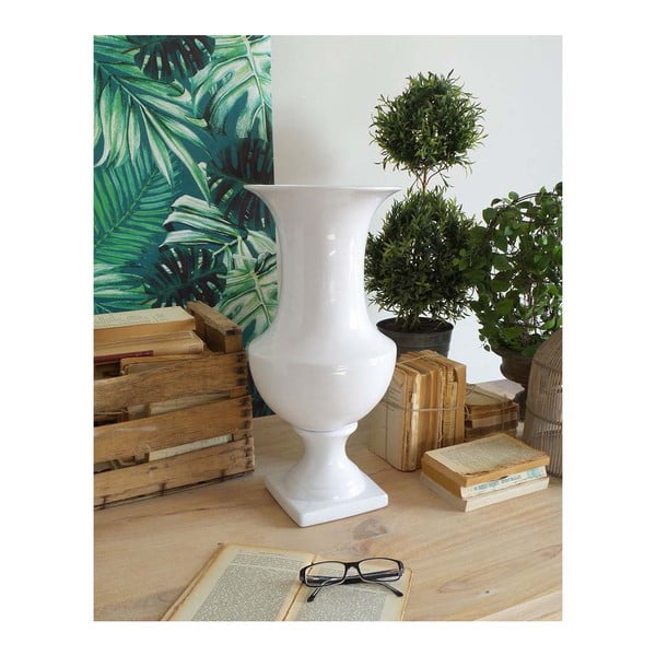 Bílá vysoká keramická váza Orchidea Milano Luxury, 50 cm